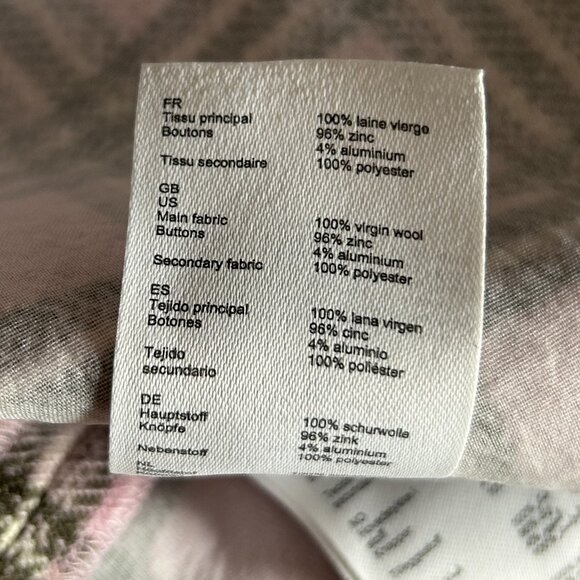 NWT Maje Jalisa Pink Checked Wool Mini Skirt ASO Enid Sinclair - Picture 11 of 12